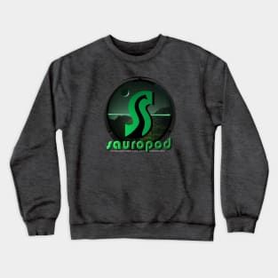 Sauropod Podcast Big Green "S" Logo Crewneck Sweatshirt